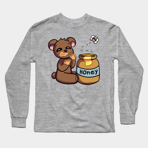 Honey Bear Long Sleeve T-Shirt by Miss_Akane